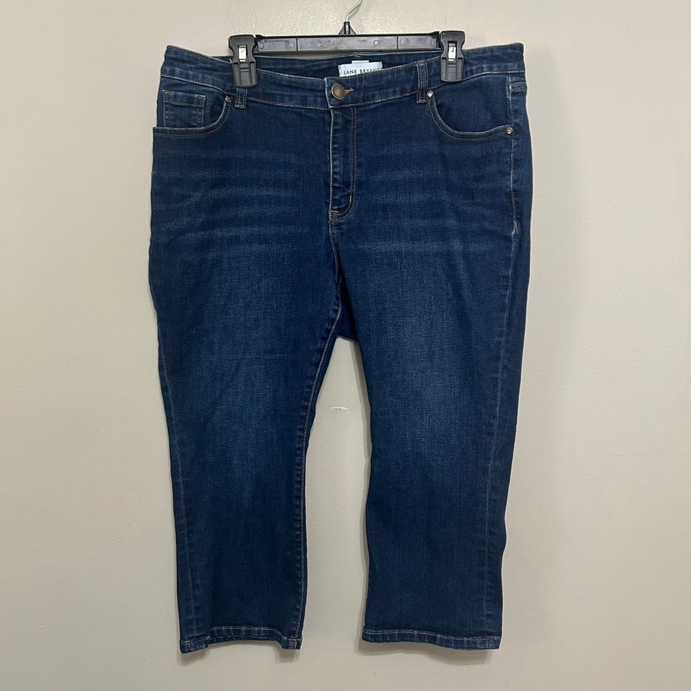 Lane Bryant Jeans 16 Dark Wash Pedal Pusher Flex Magic Waistband